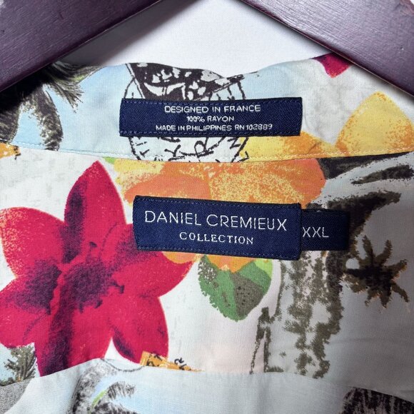 Hawaiian Mens Floral Print Short Sleeve button up Shirt Size XL - Picture 7 of 7